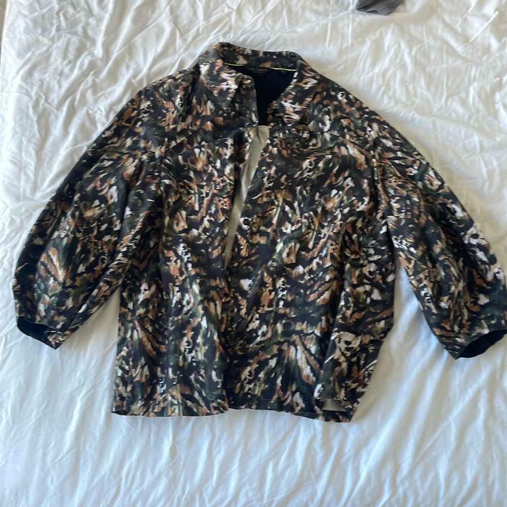 Ted Baker Puff Sleeve Safari Button Down Shirt
